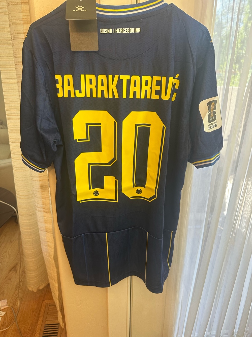 Bosnia and Herzegovina Home Football SoccerJersey Shirt BAJRAKTAREVIC 20 XL